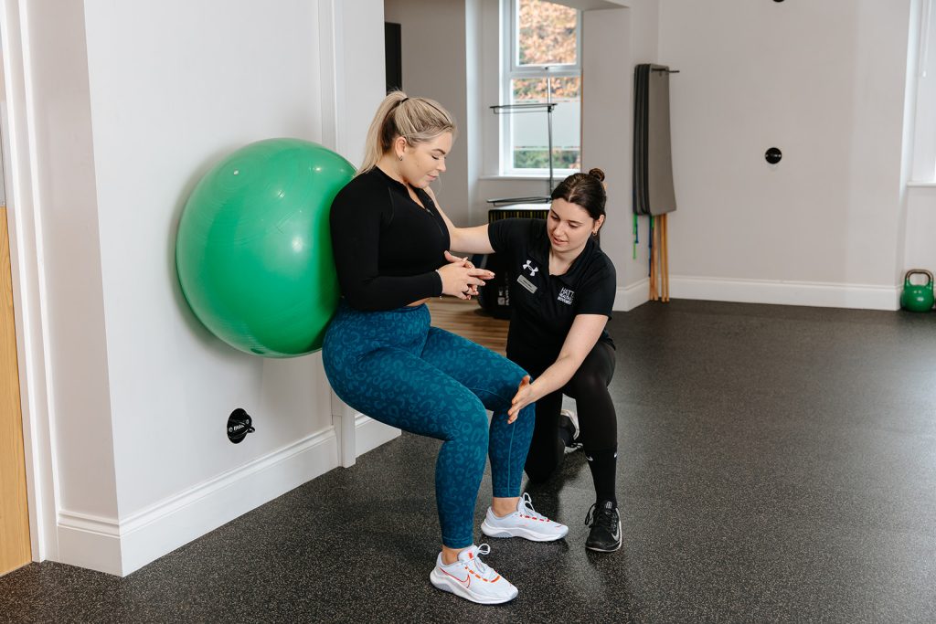 Woman taking part in Rehab Class at Hatt Clinic